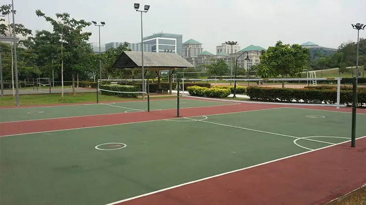 Ukuran Gelanggang Sepak Takraw Rasmi, Sekolah & Rekreasi