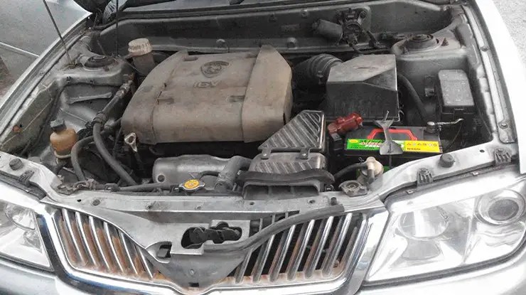 saiz bateri kereta Waja